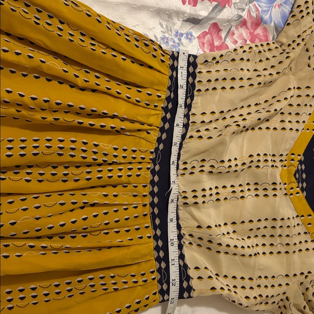 Lauren Moffatt Charming Yellow and Blue Dress - Picture 10 of 13
